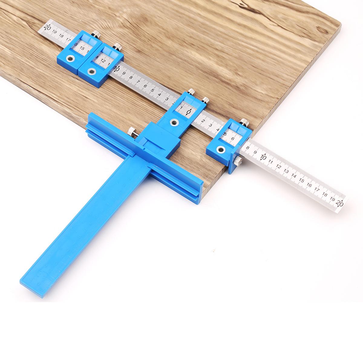 Cabinet Hardware Jig Punch Locator Adjustable Woodworking Drilling Dowelling Tool For Handles Knobs on Doors Drawer Pull