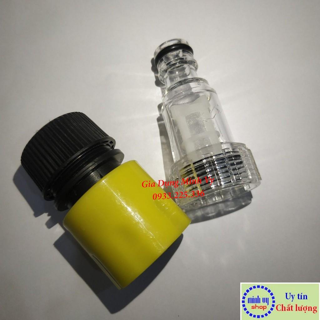 Bộ Khớp Nối Nhanh+ Cút Lọc Nước Đầu Vào Máy Rửa Xe Cao Áp