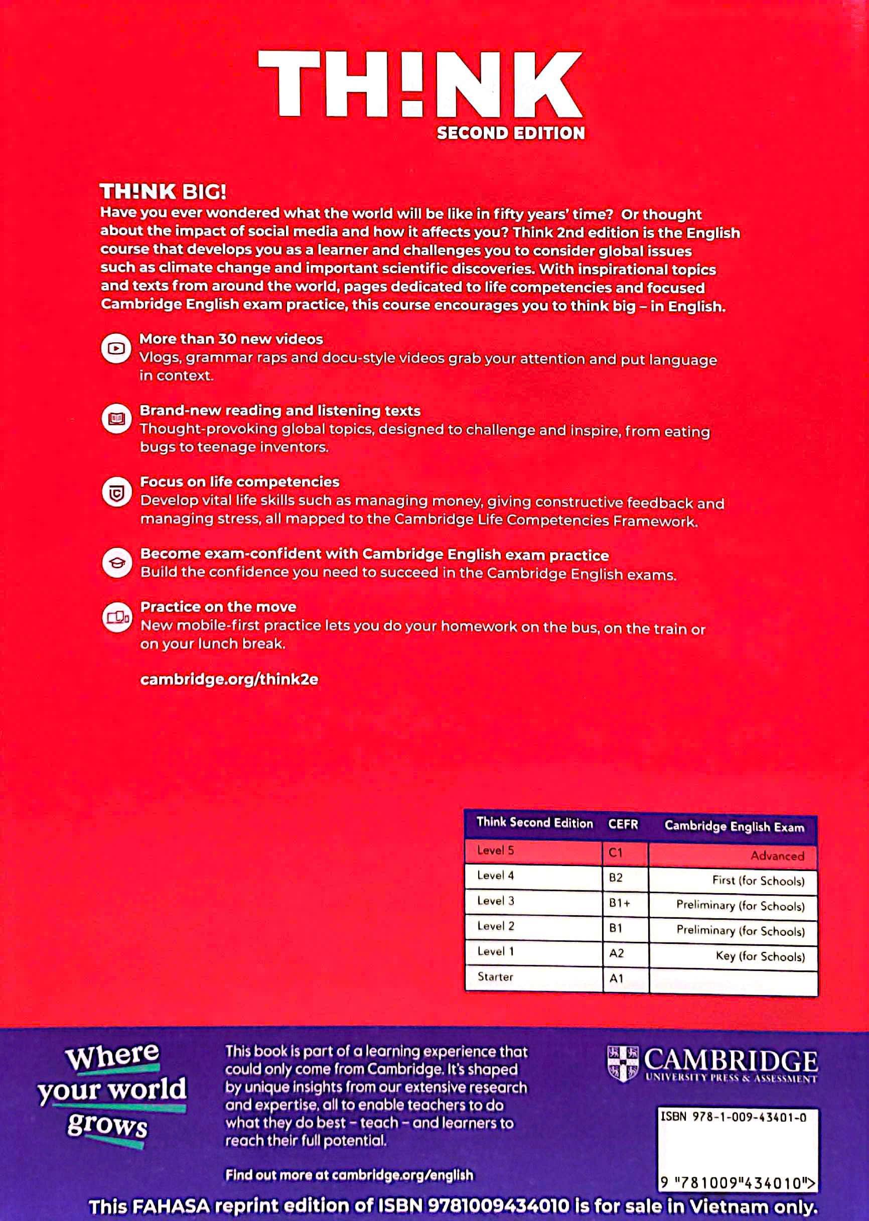 Sách ngoại văn: Think 5 - Workbook (2nd Edition)