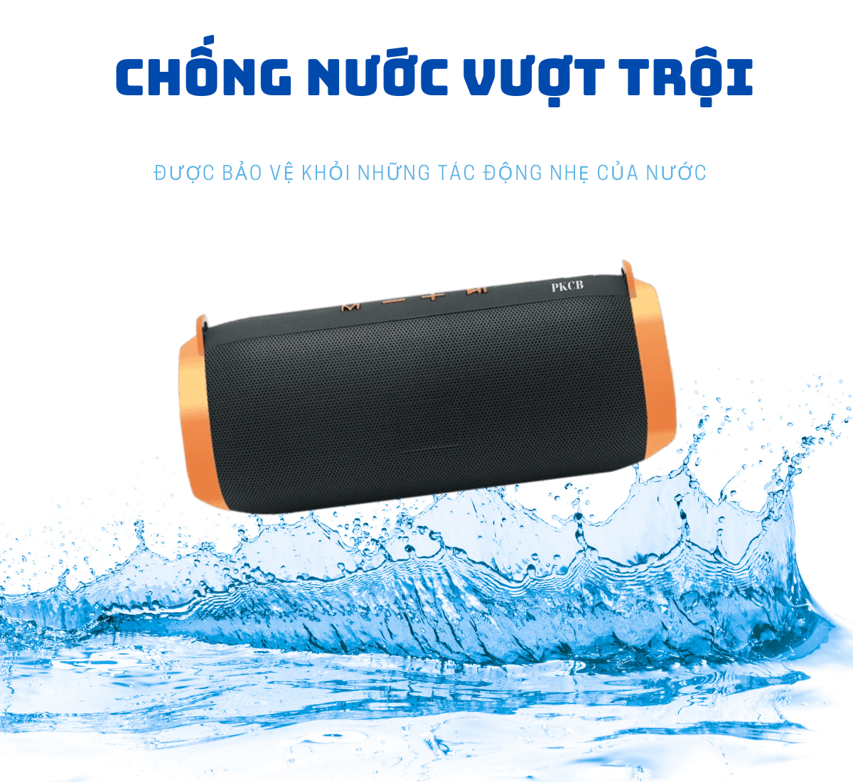 Loa Bluetooth Nghe Nhạc PKCB Siêu Bass Trầm Ấm - Hàng Chính Hãng