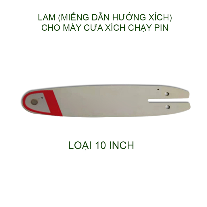 (Phụ kiện) Xích hoặc Lam cho máy cưa xích chạy pin, loại 8 - 10 inch tùy chọn