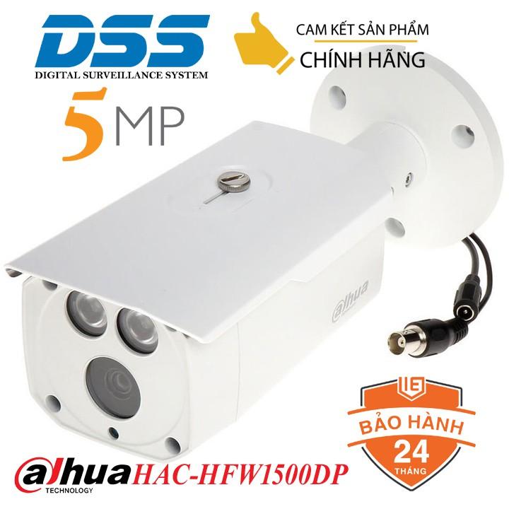 Camera HDCVI thân to Dahua DH-HAC-HFW1500DP 5MP hồng ngoại 80m hàng chính hãng DSS Việt Nam