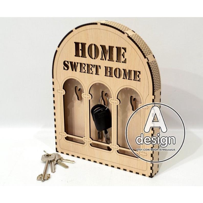 Kệ treo tường decor mẫu móc chìa khóa