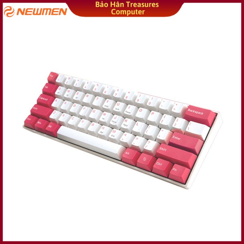 Bàn phím cơ không dây Dual Mode Newmen GM610 Cherry - Hàng Chính Hãng