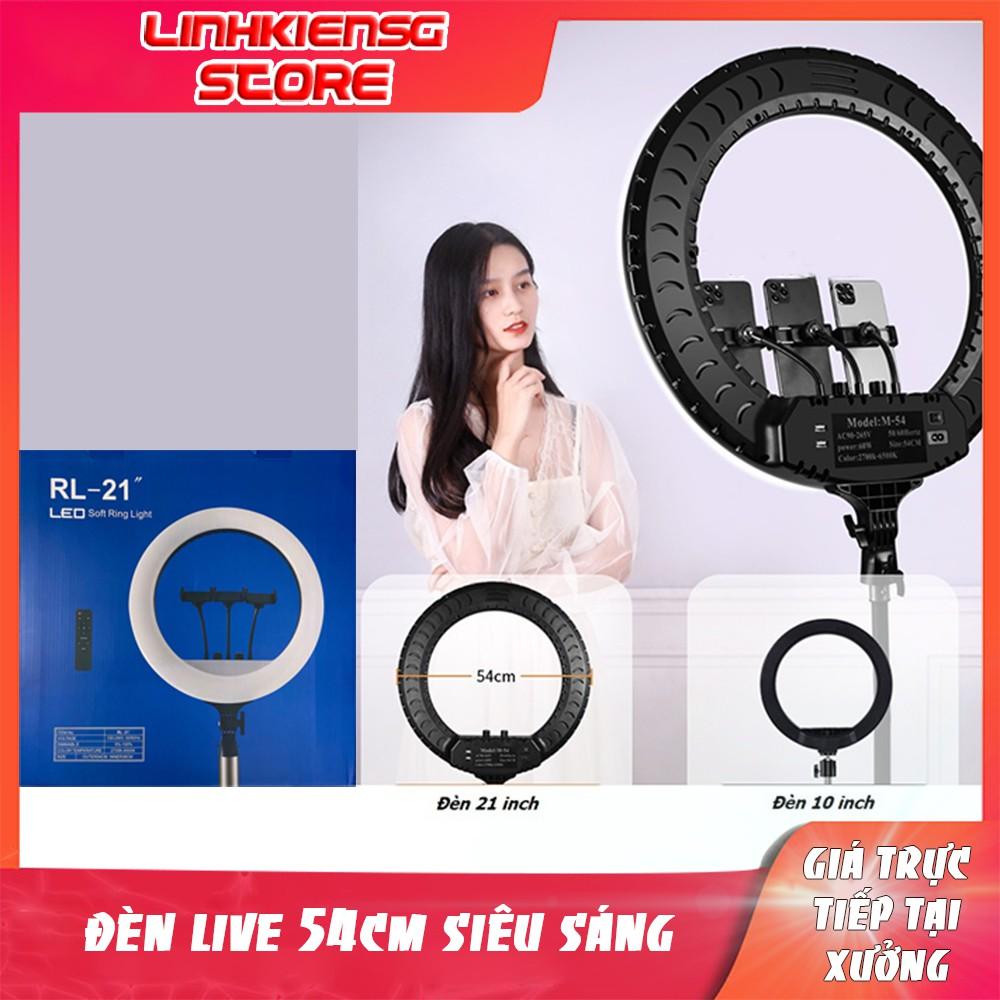 ĐÈN LED RING 54CM KHÔNG CHÂN LIVESTREAM LIVE MAKEUP SIZE LỚN NHẤT