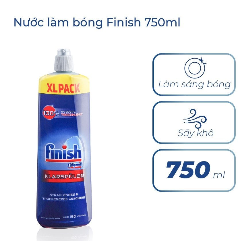 Nước trợ xả làm bóng 750ml dùng cho máy
