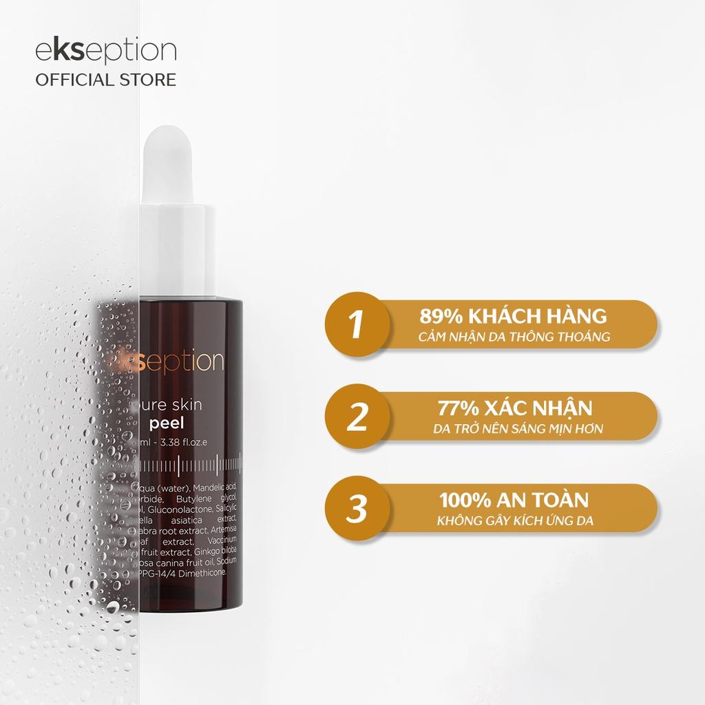 Tinh chất peel da Ekseption Pure skin 70ml kiểm soát bã nhờn, hỗ trợ giảm mụn