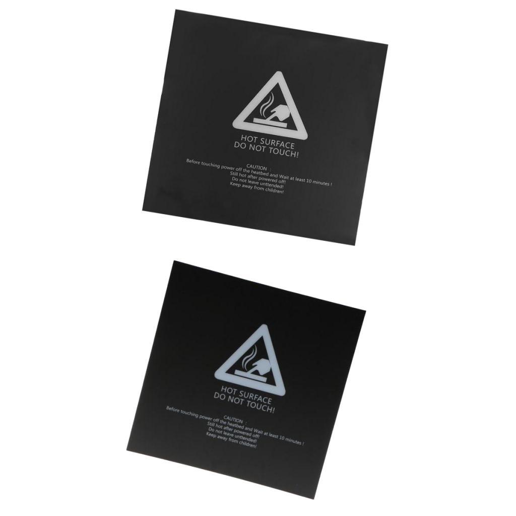 2x Reusable 3D Printer Heated Bed Build Surface Sticker 220x220mm 300x300mm