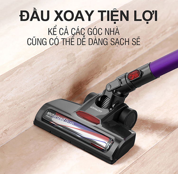 Máy Hút Bụi Không Dây Dùng Pin Sạc Lock&Lock ENV151  - Hàng Chính Hãng