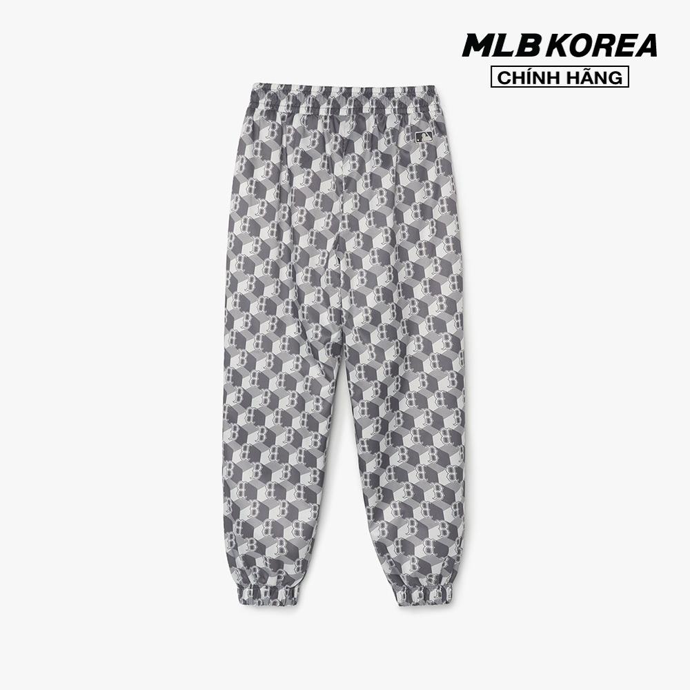 MLB - Quần jogger nữ lưng thun Cube Monogram 3FWPM0231-43GRS