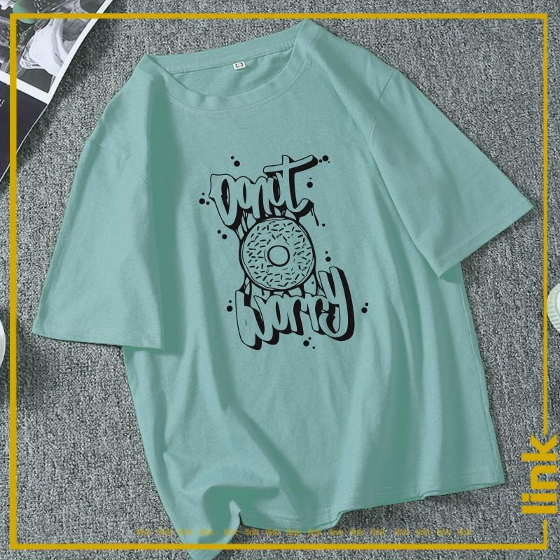 Áo unisex BÁNH DONUT tay lỡ dáng rộng