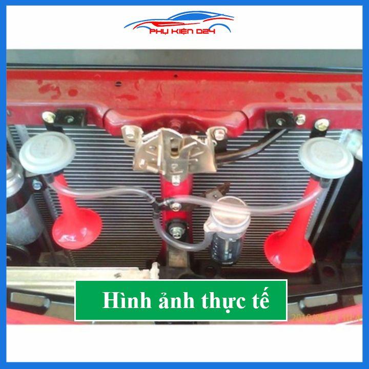 Bộ còi sinh hơi AirHorn kèn tạ hơi ô tô 12V/24V chuyên dùng cho ô tô