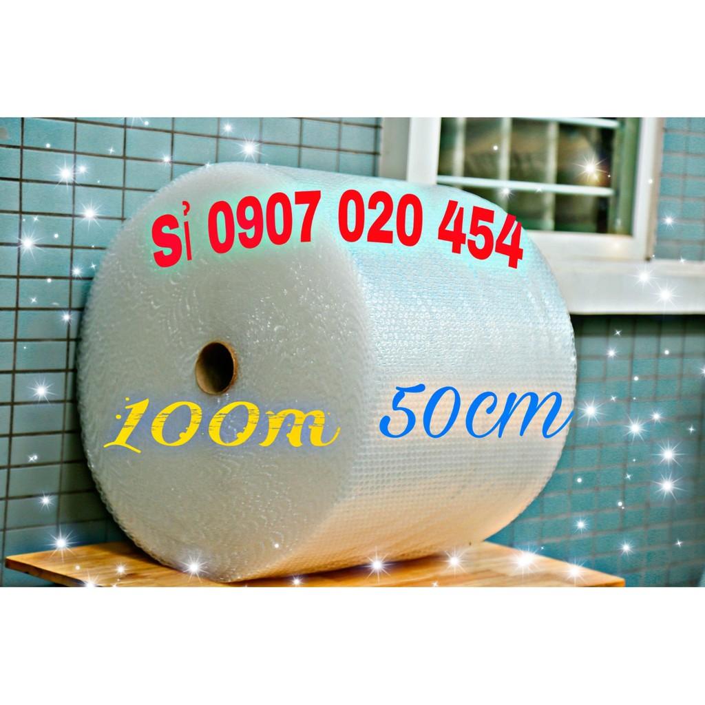 Cuộn xốp hơi , màng bong bóng khí 50cm dài 100m