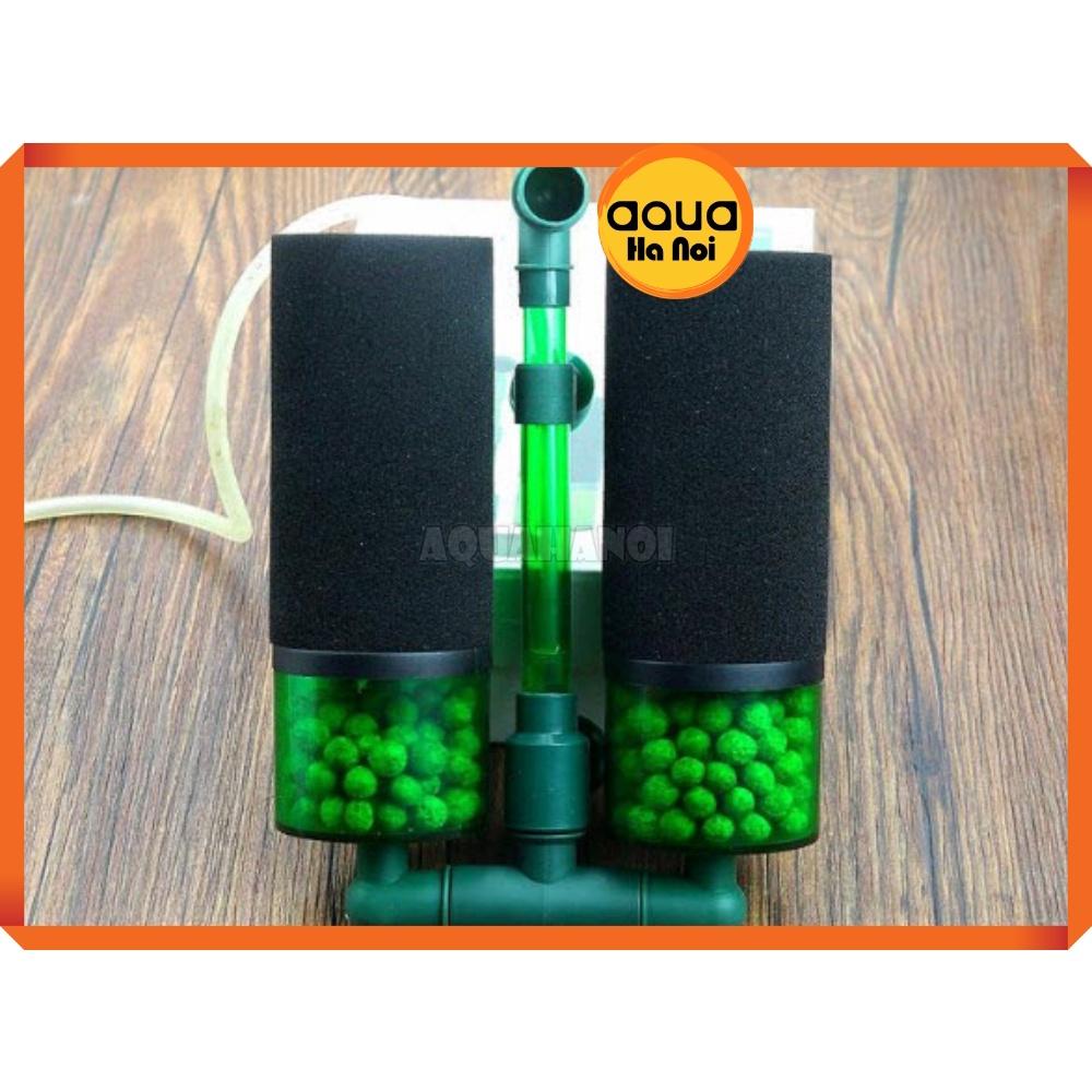 Lọc sủi vi sinh Bio đôi Qanvee QS-100A/200A - Có chỗ chứa thêm vật liệu lọc