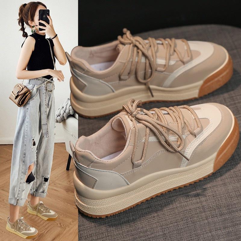 Giày Sneaker Đế Độn , Giày Thể Thao Nữ Hàn Quốc Cao Cấp Siêu Xịn