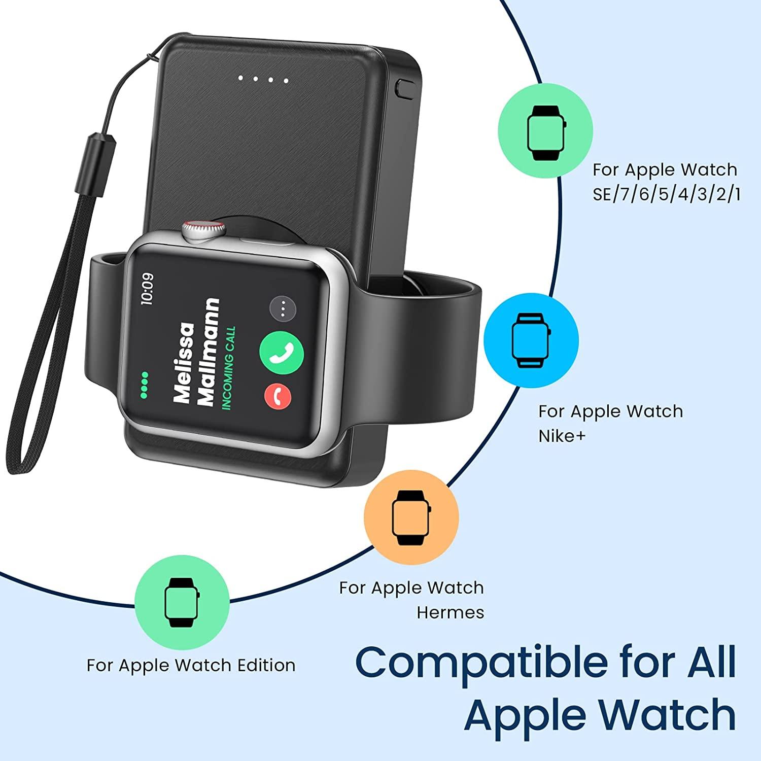 Newdery Watch Charger Power Bank cho Apple Watch Series 8 Ultra 7 6 5 4 3 2 1 se