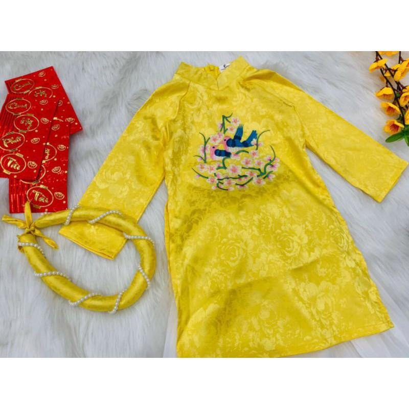 Cách tân lụa đẹp cho bé diện tết