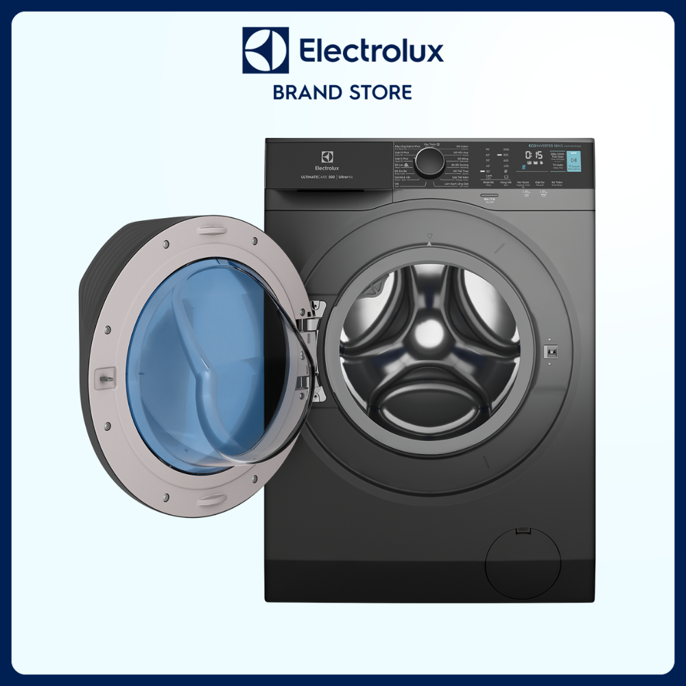 Máy Giặt Cửa Trước Electrolux 10kg UltimateCare 500 - EWF1024P5SB - Giặt hơi nước diệt 99.9% vi khuẩn, không cặn giặt tẩy, tiết kiệm điện hơn 50% [Hàng Chính Hãng]