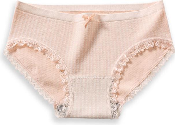 Combo 5 Chiếc Quần Lót Nữ Cotton Tăm Viền ren Xuất Nhật