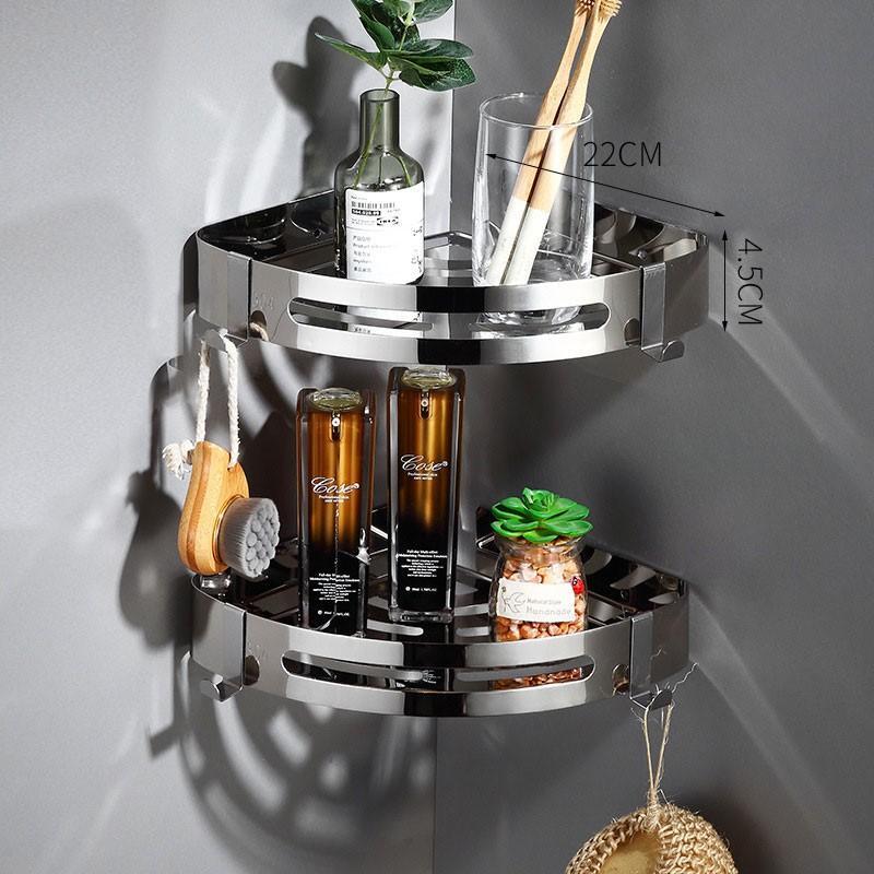 Kệ Góc Phòng Tắm Loại Inox Cao Cấp 304 Cực Kì Sang Trọng- Pt03 - Vận Chuyển Miễn Phí Toàn Quốc