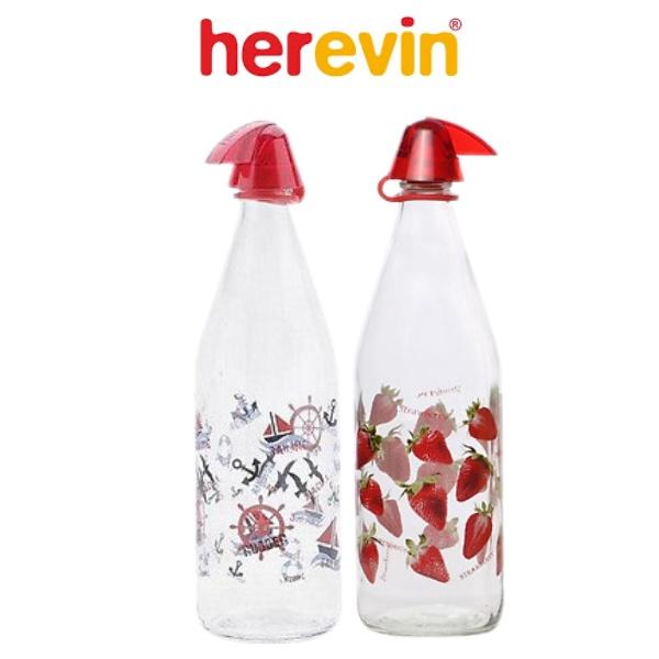 Bộ 3 Chai Thủy Tinh Đựng Nước Herevin Decor 1L - HECH111601-205