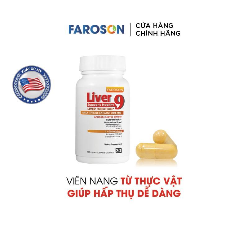 Viên Uống Bổ Gan Giải Độc Gan Faroson Liver 9 hộp 30 viên