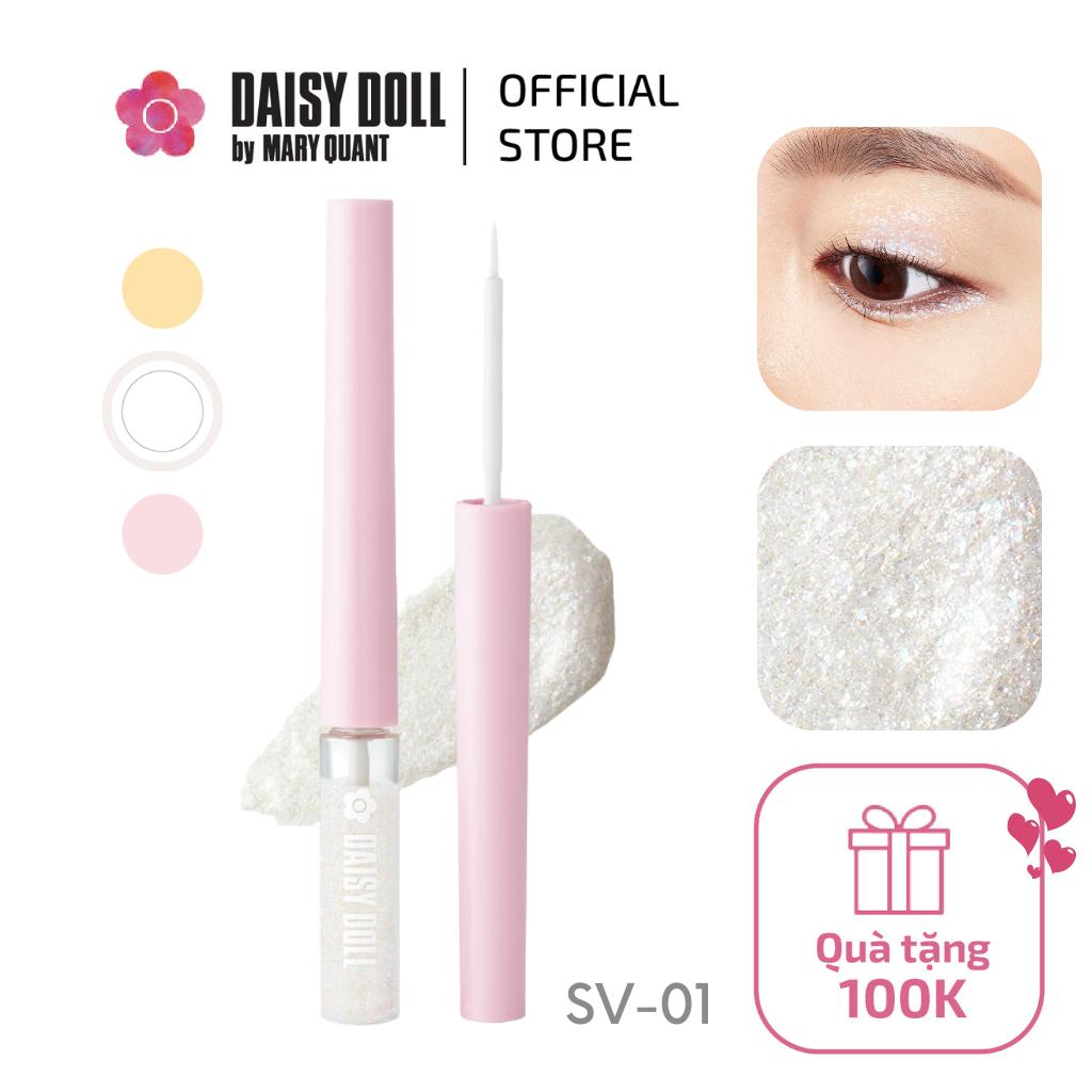 Gel Nhũ Kẻ Mắt Kim Tuyết Daisy Doll By Mary Quant Dạng Lỏng Chống Thấm Nước Nhanh Khô Bền Màu SV-01  White (2,8g)