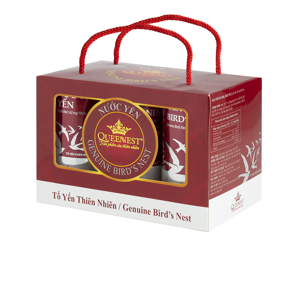 Hộp 6 Lon Nước Yến QUEENNEST 1%