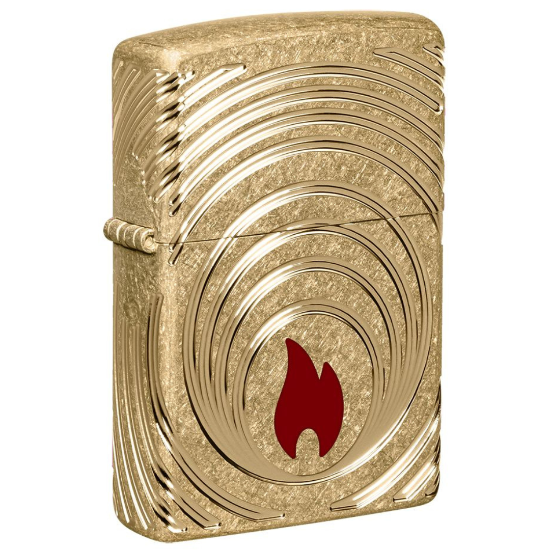 Bật Lửa Zippo 2026 Collectible of the Year - Phiên Bản Sưu Tầm Toàn Cầu với Vỏ Armor Tumbled Brass