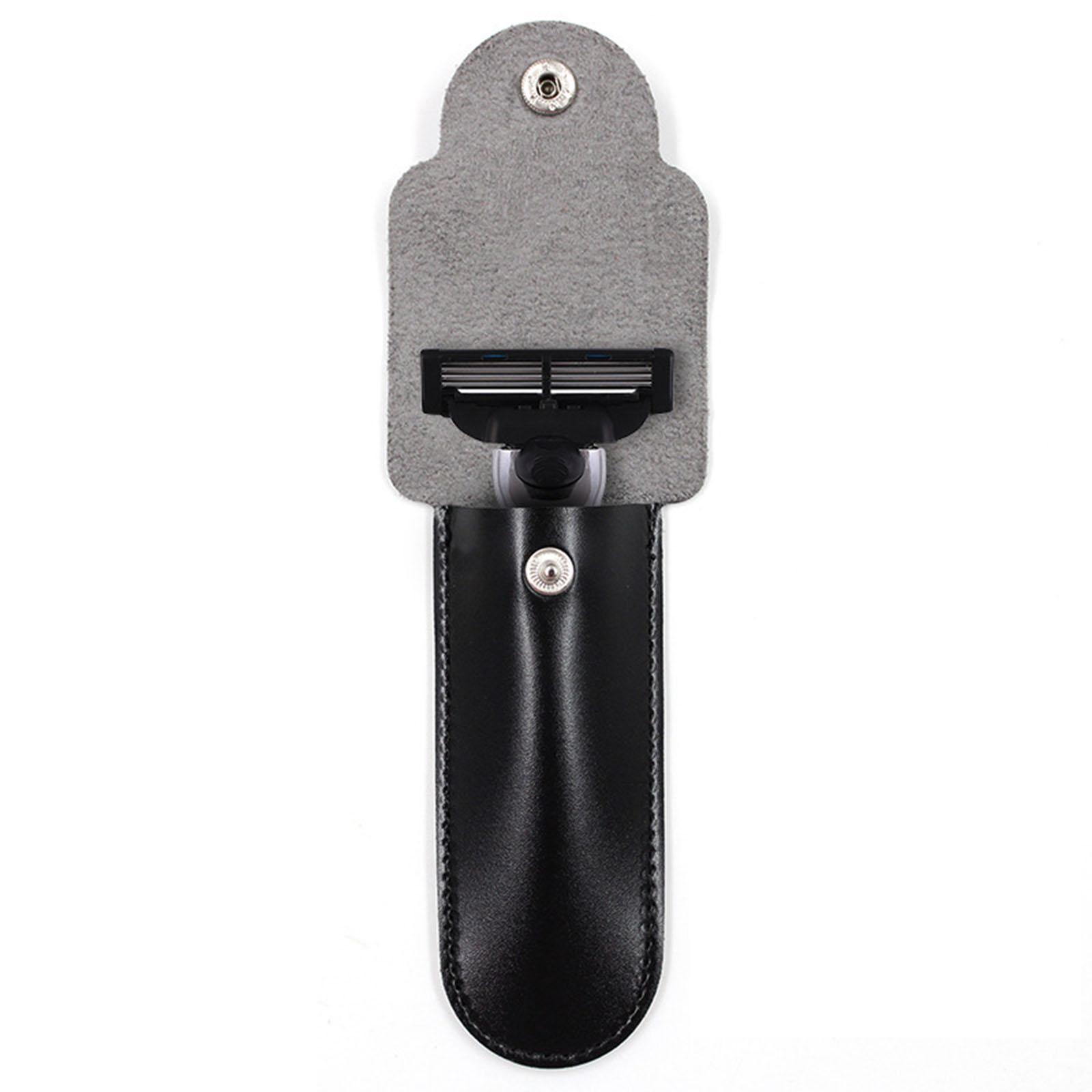 Shaving  Case Cover Shaving Pouch Holder Black