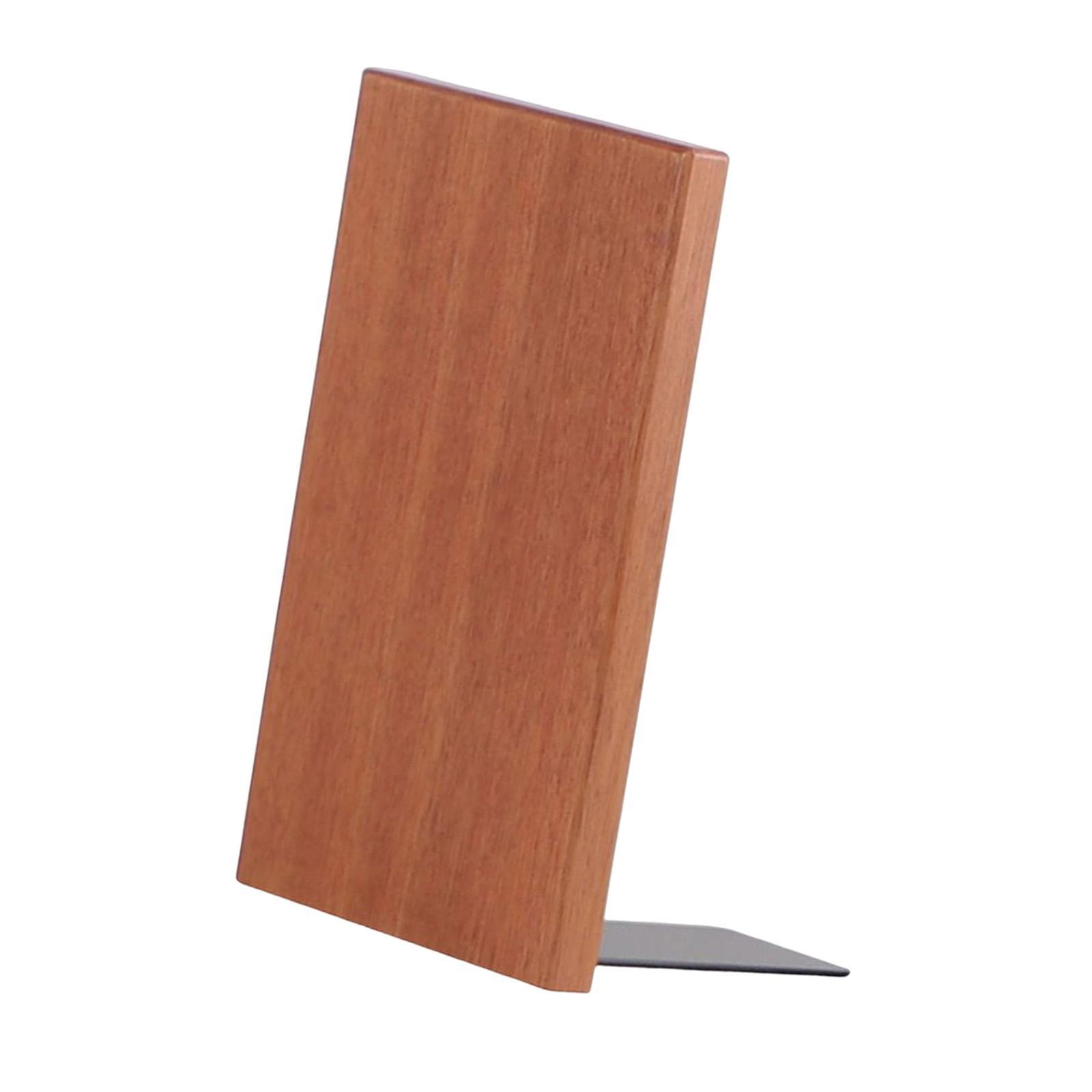 Wooden Bookend Book Holder Decoration for Heavy Books Magazines Video Games