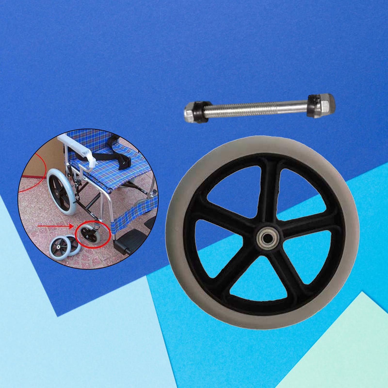 Wheelchair Front Wheels Replacement PVC for Manual Wheelchairs