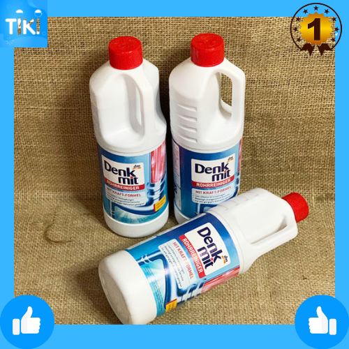 Thông cống, thông tắc làm sạch đường ống 1L DENKMIT Rohrreiniger, 1 l