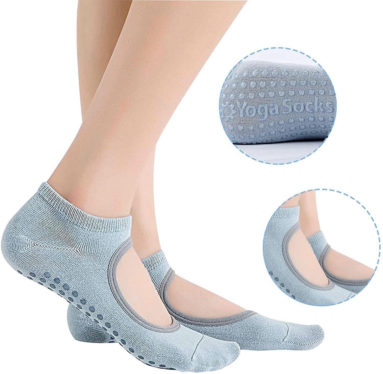 Vớ Yoga cho phụ nữ không trượt vớ cho Pilates Barre múa ba lê khiêu vũ Color: Light pink Size: EUR 35-40 US 4.5-8.5