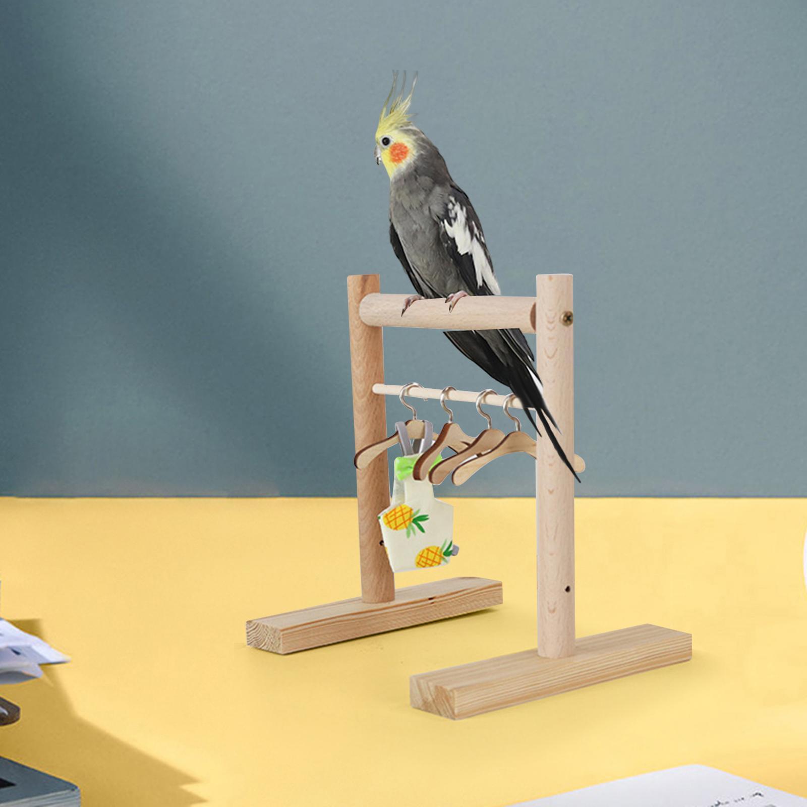 Parrot Perch Stand Bird Diaper Closet Bird Supplies Hanger Bird Clothes Rack