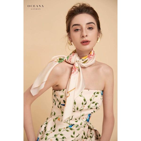 Oceana London - Khăn lụa vuông Ellis Scarf