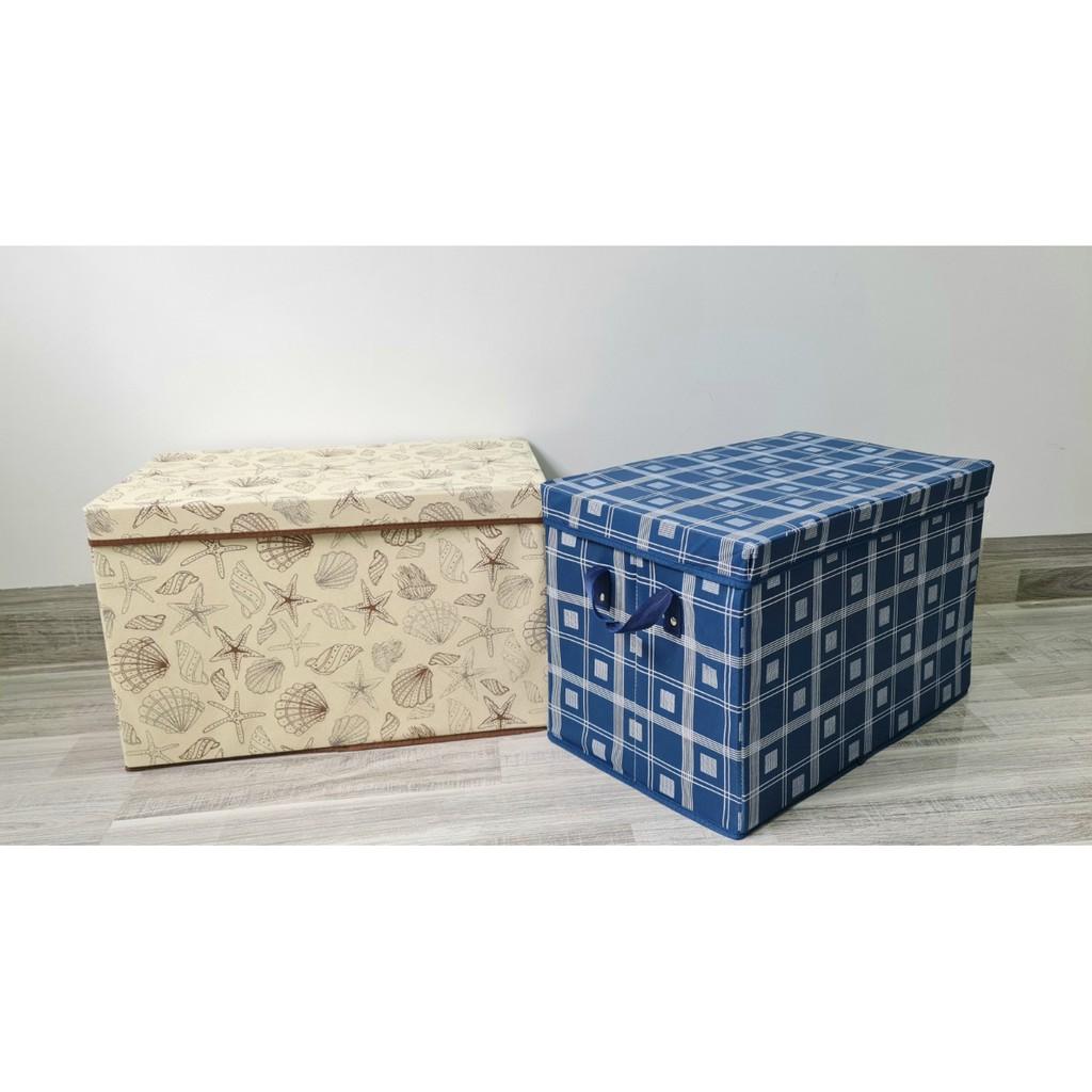 Hộp tủ vải có nắp rời tiện dụng mẫu ốc sò size lớn