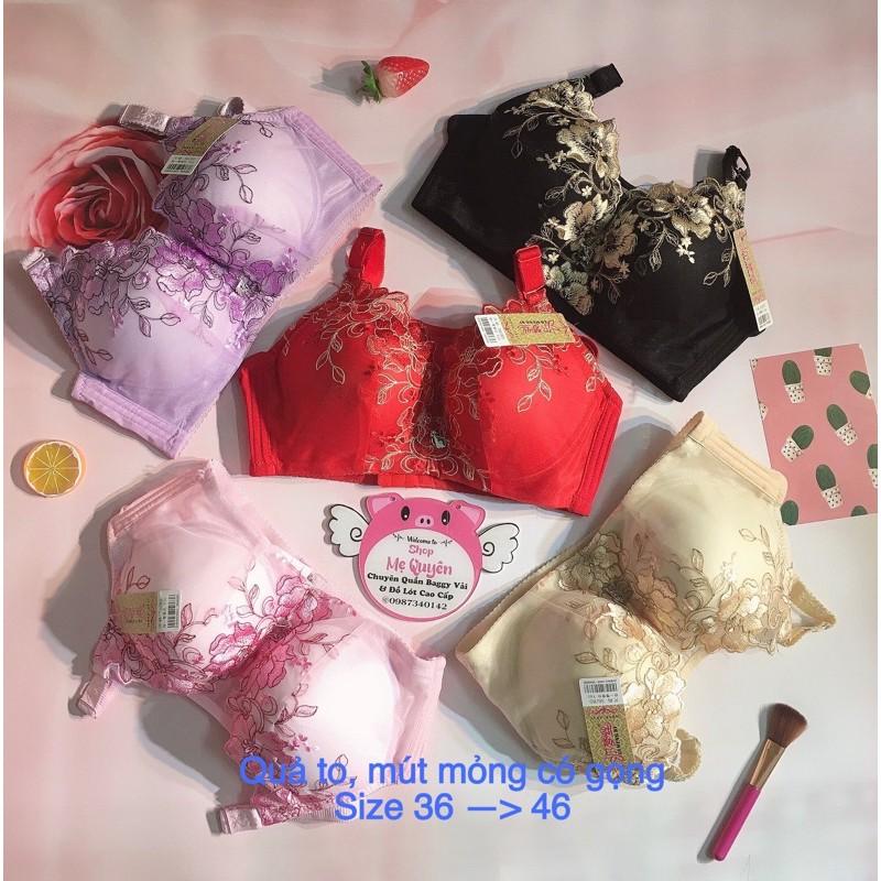 [CÓ BIGSIZE ÁO NGỰC REN THÊU 4D- chống tràn chống sệ