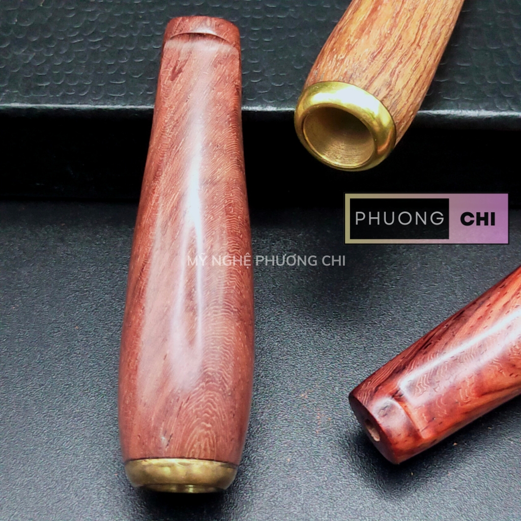 Tẩu Bắt Tóp Xì_Gà mini Ring 22-27 chất liệu gỗ đầu đồng cao - quà tặng ý nghĩa cho nam giới | Mỹ Nghệ Phương Chi
