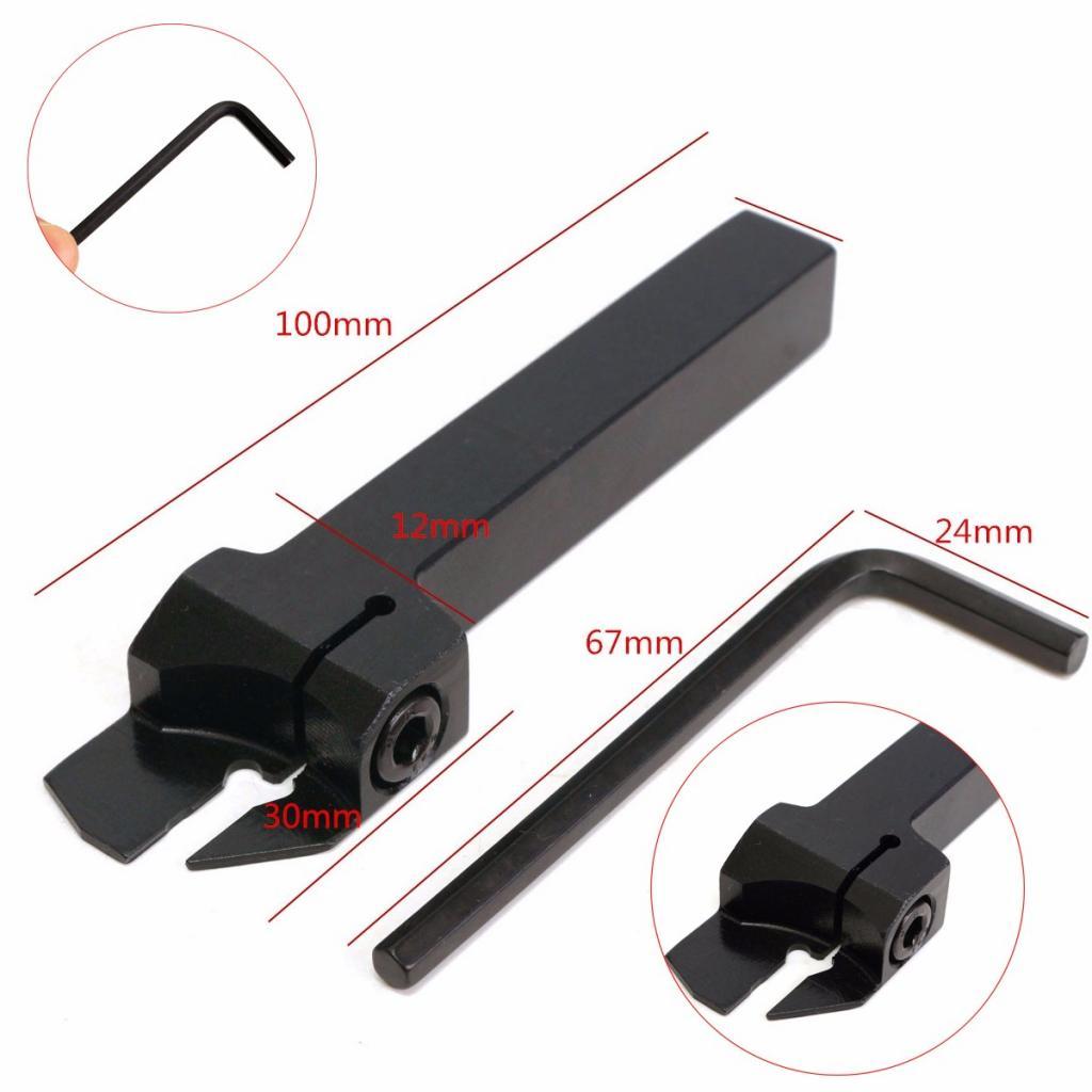 Turning Tool Holder Holder Boring Bar + Wrench CNC Lathe Turning Tool, 100 Mm MGEHR1212-2