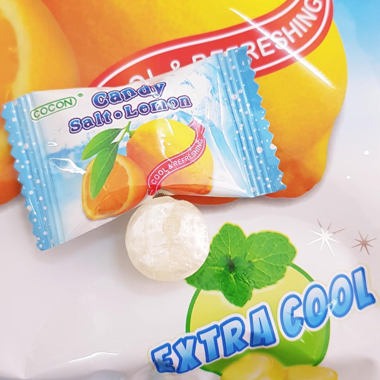 KẸO CHANH MUỐI BẠC HÀ - COCON MENTHOL LEMON SALT CANDY (Gói 150gr)