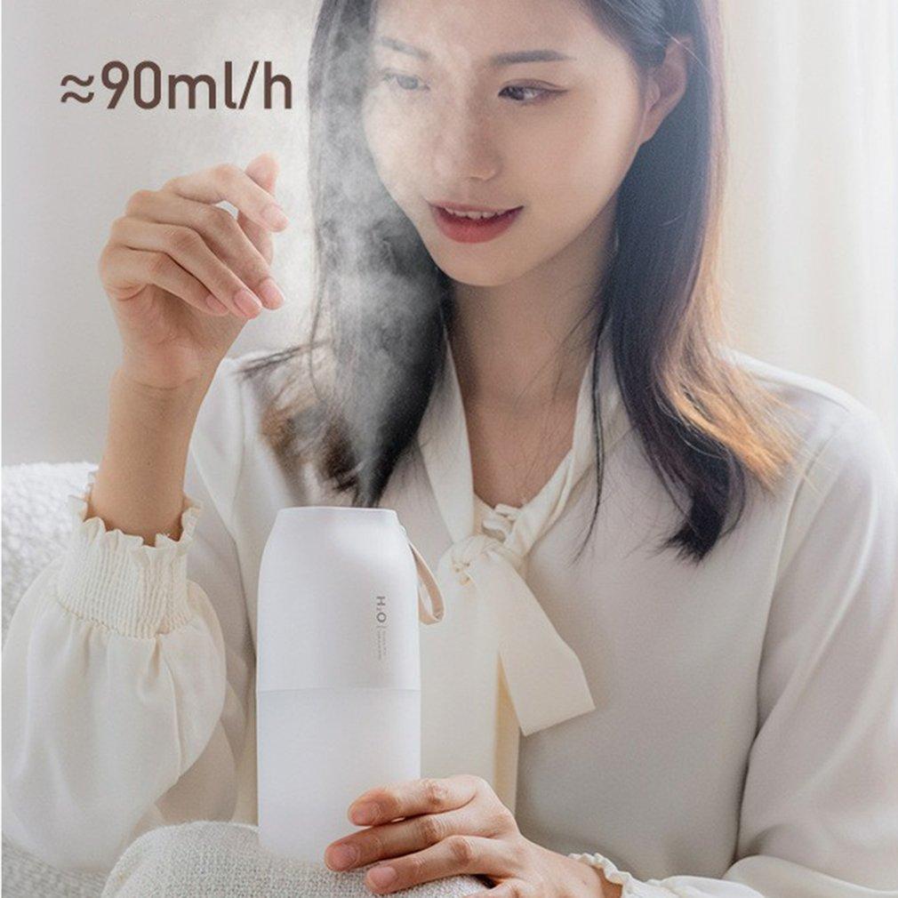 300ML Máy Tạo Độ Ẩm Không Khí USB Sạc Kép Không Dây Xịt Thơm Phòng Nước Máy Khuếch Tán Ánh Sáng Umidificador