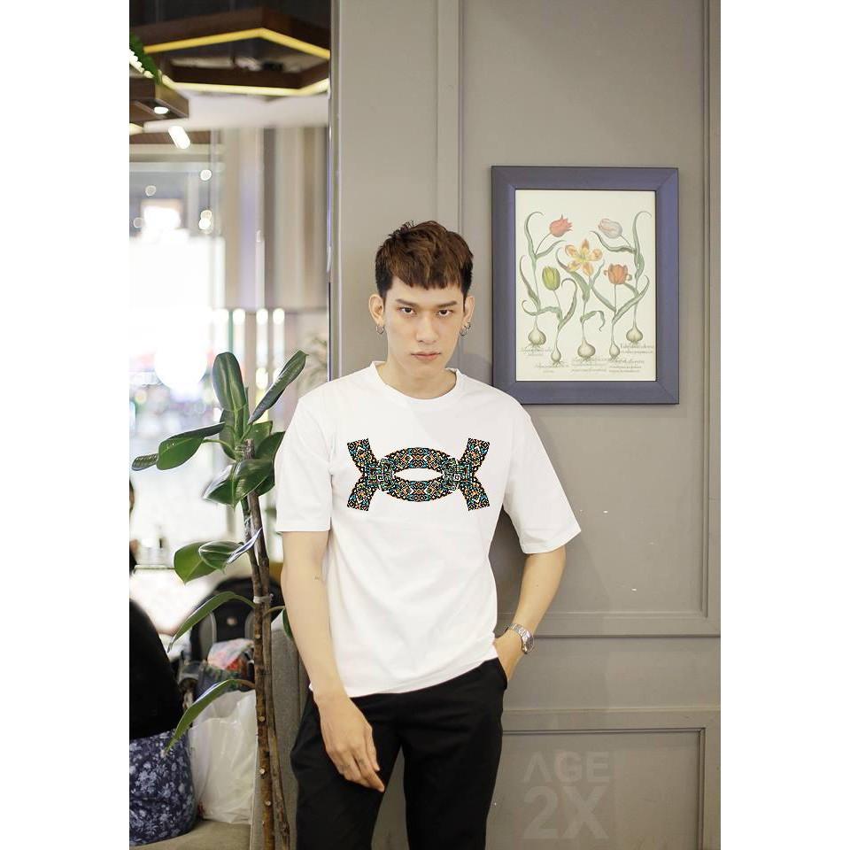 Áo thun nam in hoa văn mtt137