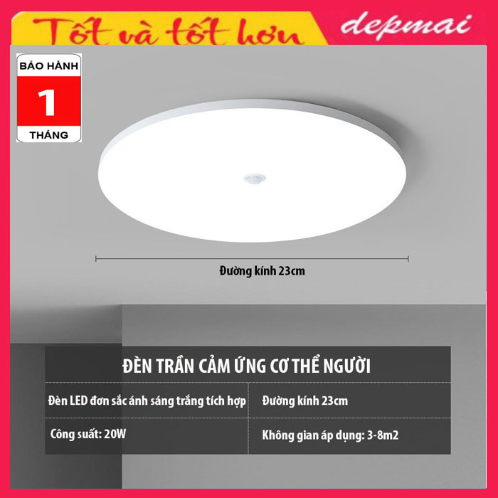 Đèn Trần Led Có Cảm Biến Chuyển Động đèn led âm trần cảm biến hồng ngoại Đèn Trần Cảm Biến kích hoạt bằng giọng nói Đèn trần led cảm biến radar Thông Minh 20W 24W 30W Để Chiếu sáng trong nhà, hành lang, cầu thang