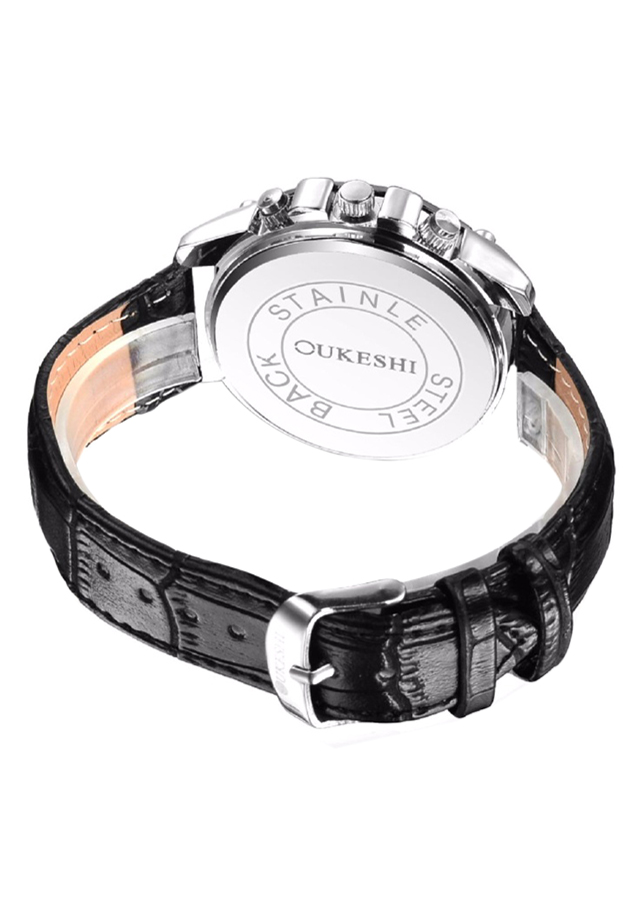 Đồng Hồ Nam Dây Da OUKESHI PKHROU004 (42mm)