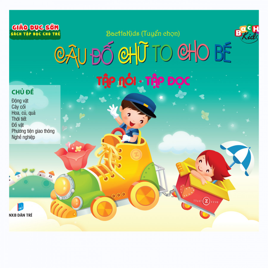 Câu Đố Chữ To Cho Bé Tập Nói - Tập Đọc