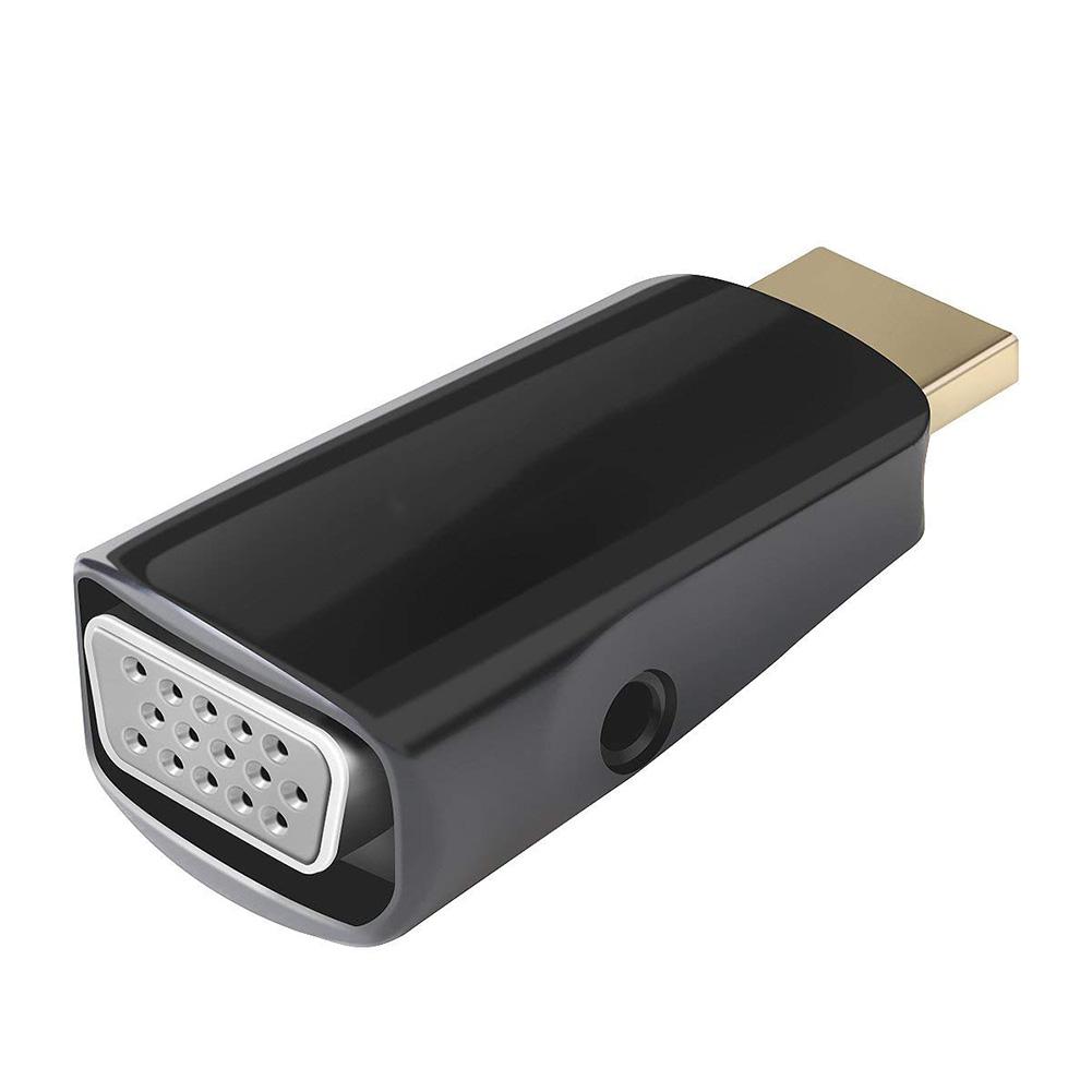 Bộ Chuyển Đổi HDMI Sang VGA Và Giắc Cắm Âm Thanh - Đen