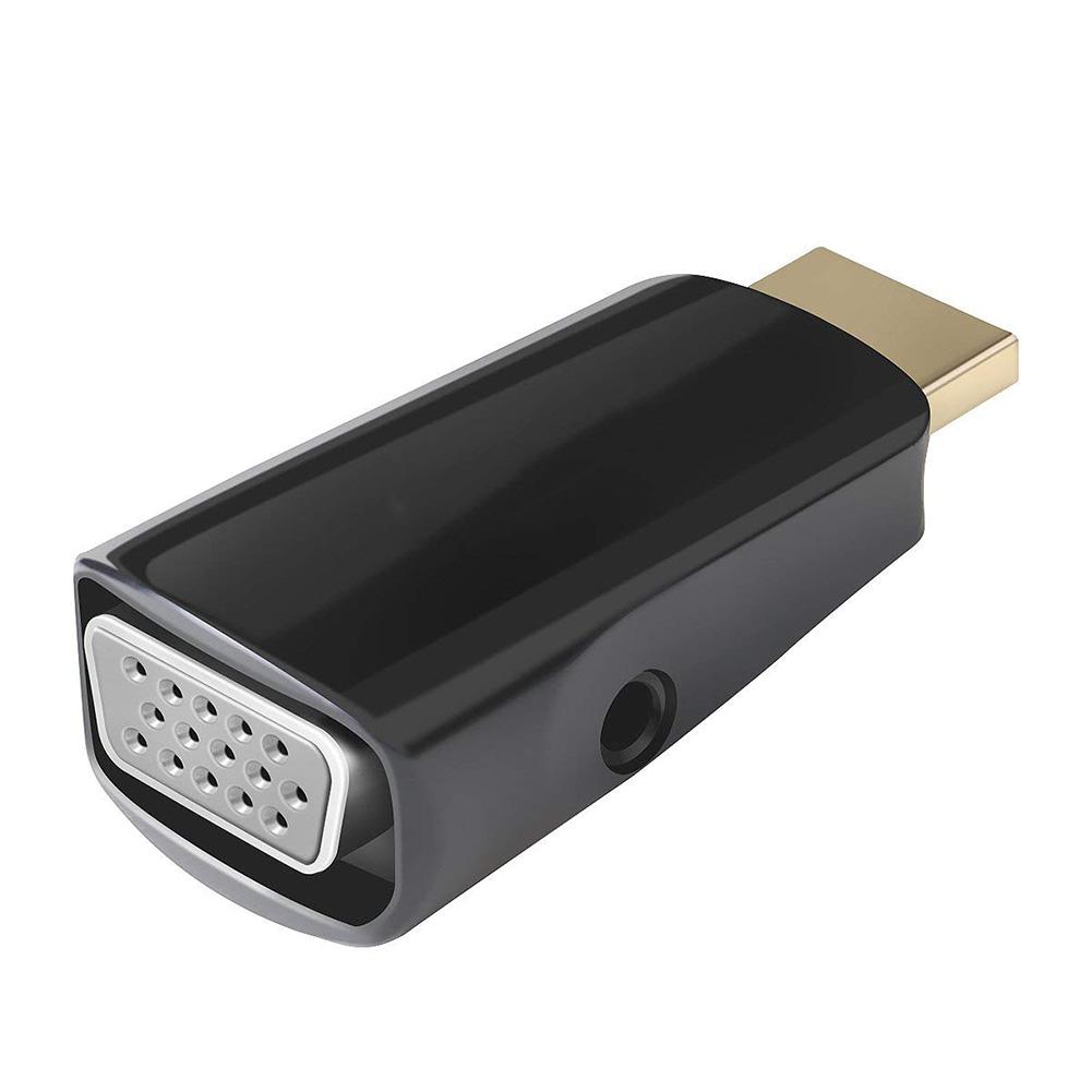 Bộ Chuyển Đổi HDMI Sang VGA Và Giắc Cắm Âm Thanh - Đen (1080P) (3.5 mm)