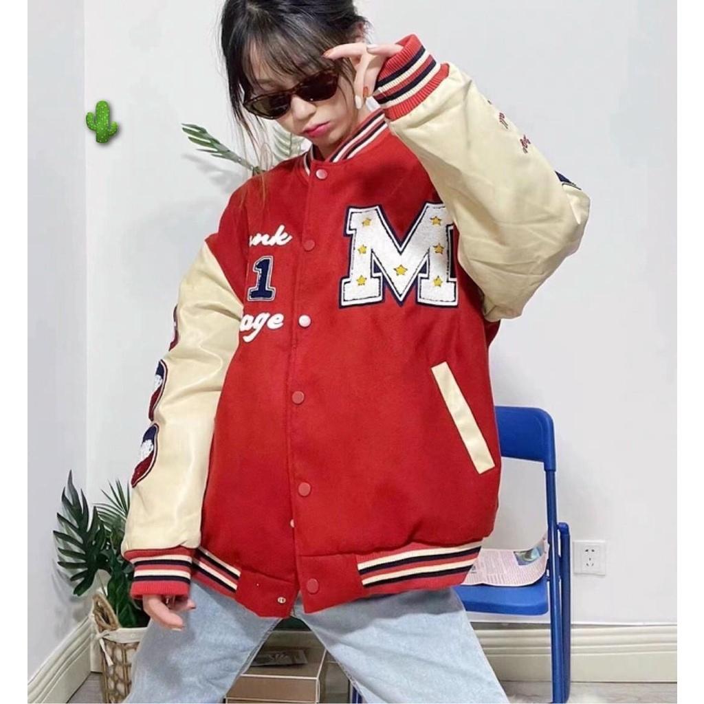 Áo Khoác Bomber Nam Nữ M21 - Áo khoác Bomber Unisex M21 - PC75GV