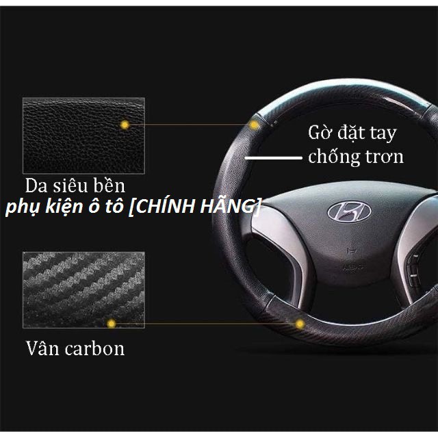 Bọc da vô lăng cacbon xe MAZDA 2, Mazda 3, Mazda 6, CX5, CX8, BT50, CX3, CX30 vân carbon cao cấp